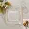 10 Square 10 in Disposable Salad Dinner Plastic PLATES